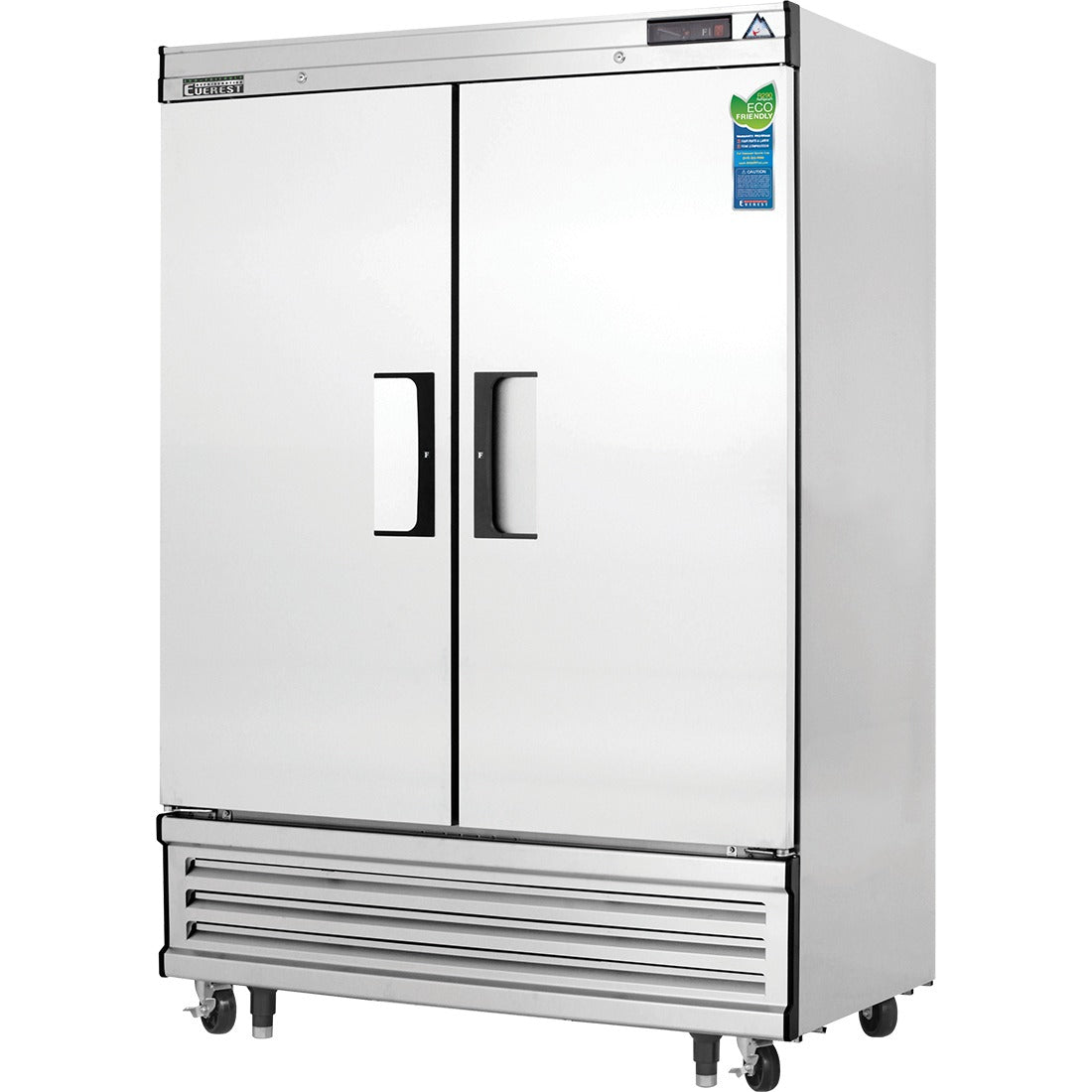 Everest EBF2 54 In. Bottom Mount Reach-In Freezer, 2 Solid Doors, 50 Cu. Ft., Blizzard R290