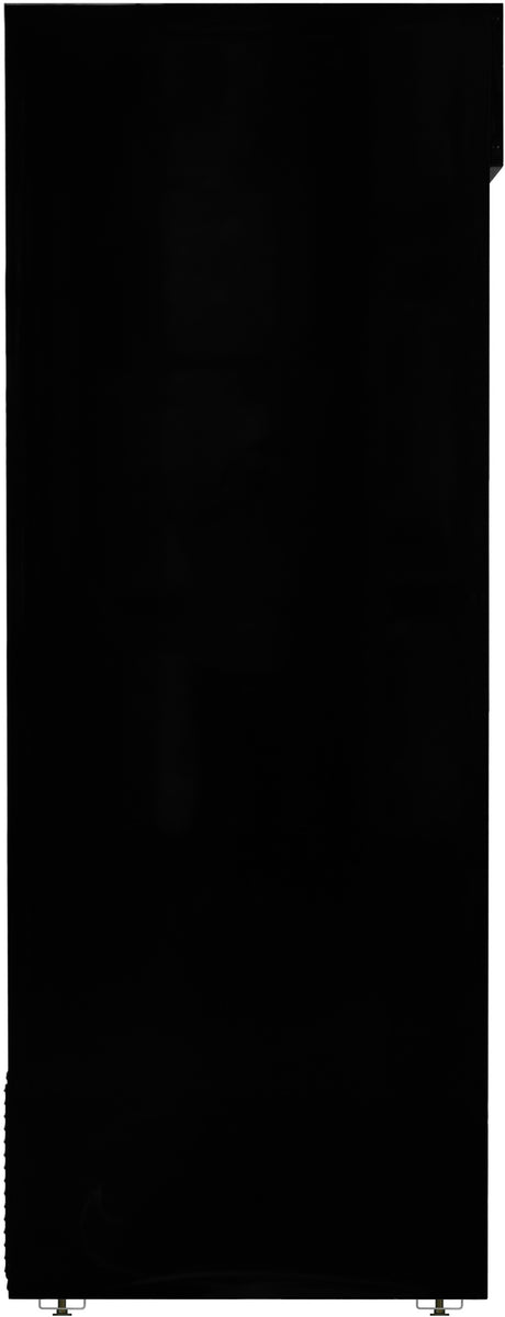Everest EMGR48B 53 In. Glass Door Merchandiser Refrigerator, 2 Sliding Doors, 48 Cu. Ft., Black Exterior, Bottom Mount Blizzard R290