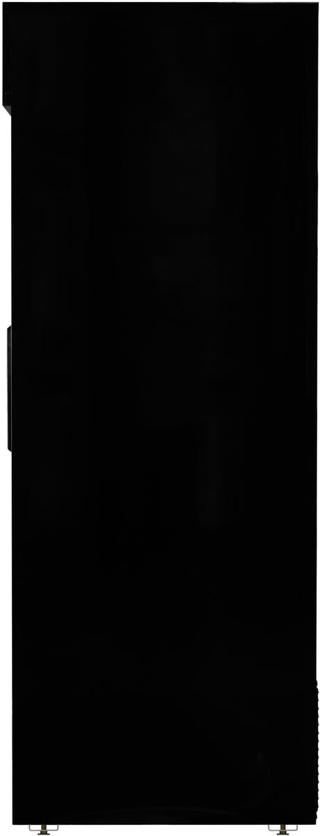 Everest EMGR48B 53 In. Glass Door Merchandiser Refrigerator, 2 Sliding Doors, 48 Cu. Ft., Black Exterior, Bottom Mount Blizzard R290