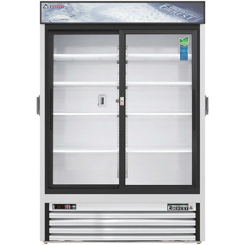 Everest EMGR48C 53 In. Chromatography Refrigerator, 2 Sliding Doors, 48 Cu. Ft., Bottom Mount Blizzard R290