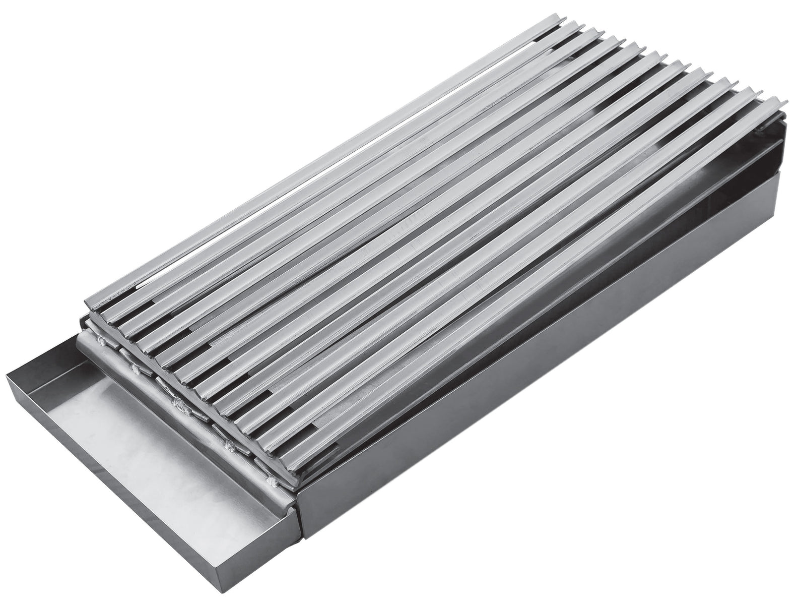 Serv-Ware AB24 24 In. Add-On Broiler Top, 7 Gauge Griddle Pan, Fits 4 Burner Range