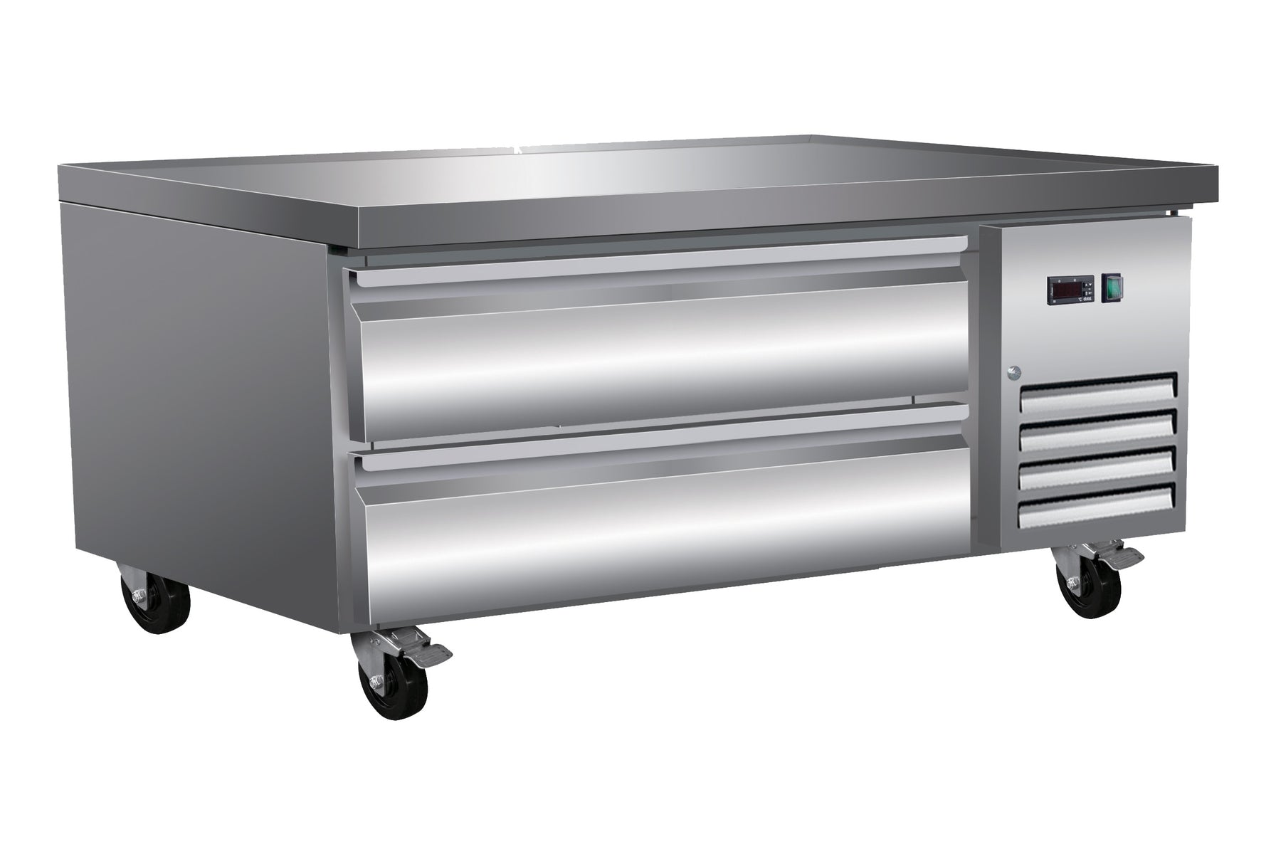 Serv-Ware CB48-HC 50 In. 4-Drawer Refrigerated Chef Base, 6.5 cu. ft., R290