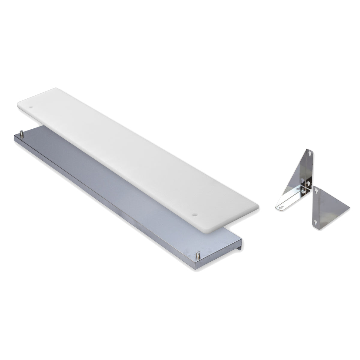 Serv-Ware CBK-3 44 In. Cutting Board Kit, Removable Cutting Board, Stainless Steel