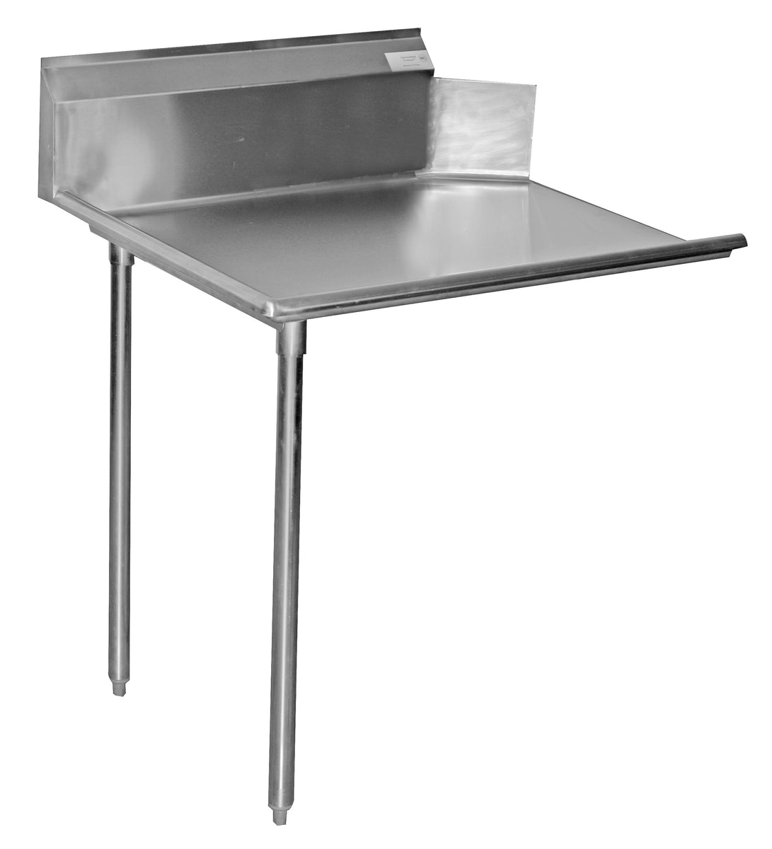 Serv-Ware CDT24L-CWP 24 In. Clean Dish Table, 16 Gauge Stainless