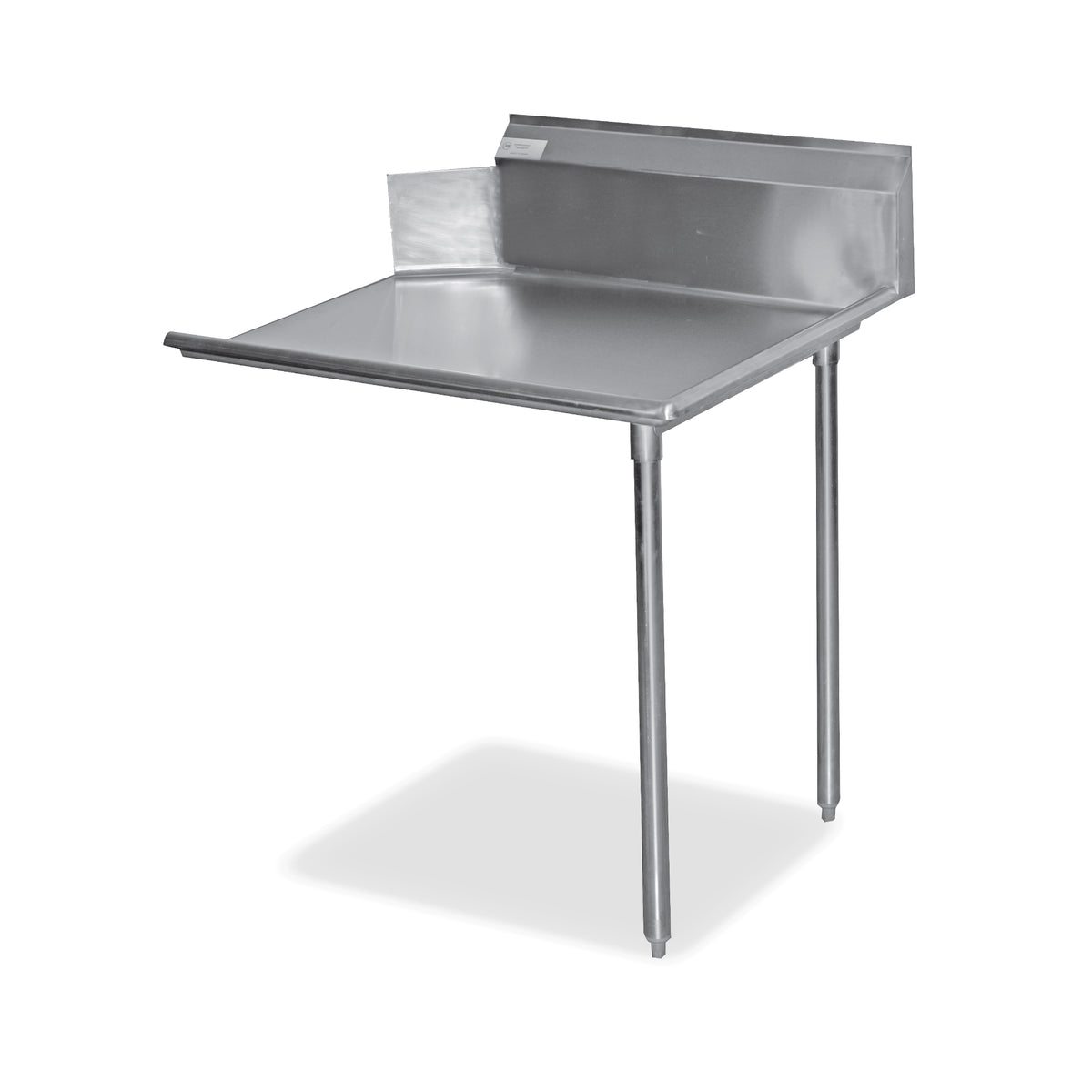 Serv-Ware CDT24R-CWP 24 In. Clean Dish Table, 16 Gauge Stainless