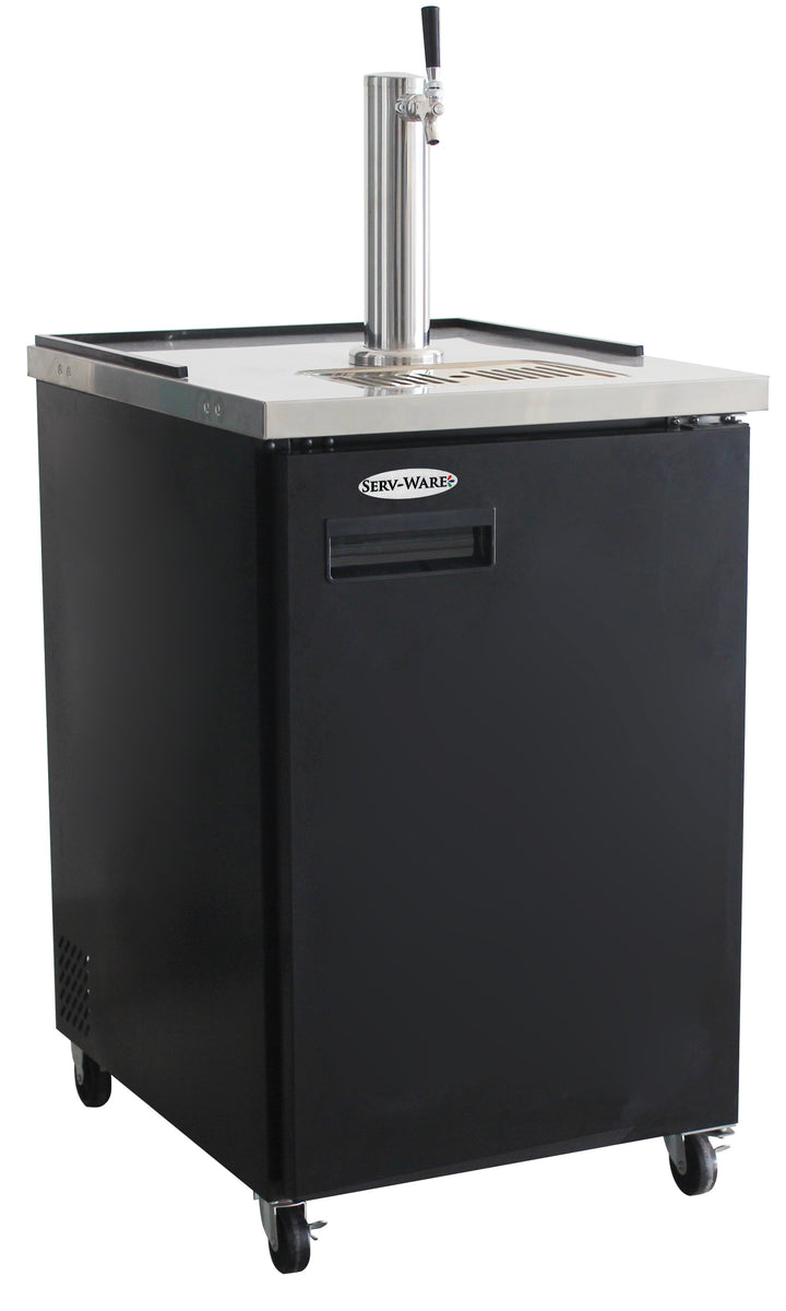 Serv-Ware DD24-1-HC 24 In. Beer Dispenser, 1 Tower, 1 Faucet, 7.2 Cu. Ft., R600 HC Refrigerant
