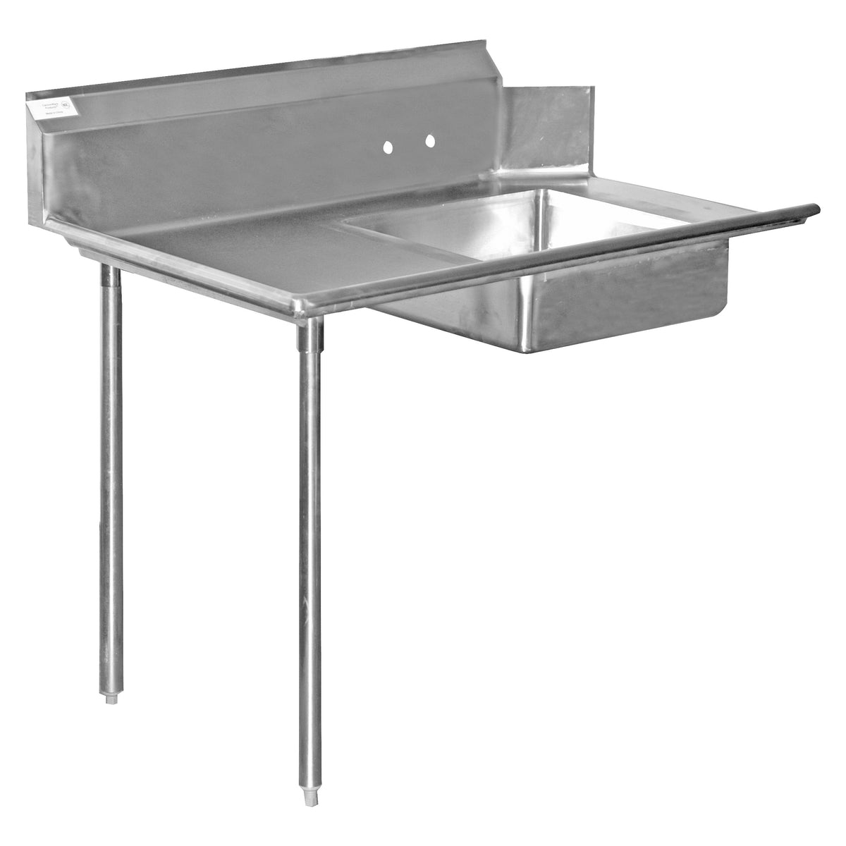 Serv-Ware DDT36L-CWP 36 In. Soiled Dish Table, 16 Gauge Stainless