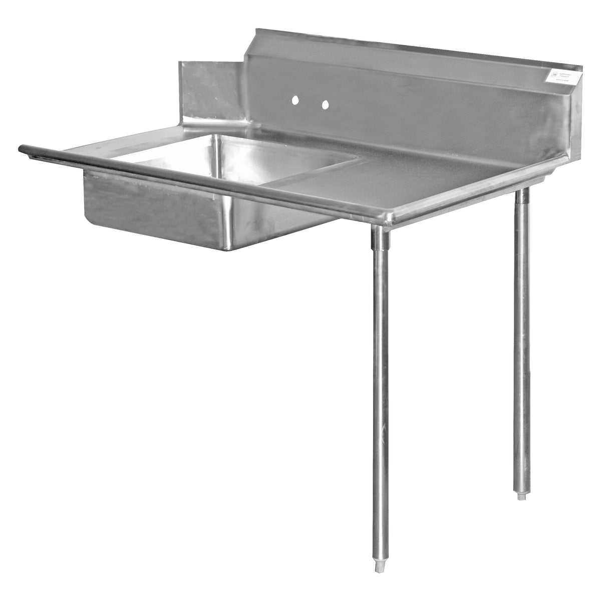 Serv-Ware DDT36R-CWP 36 In. Soiled Dish Table, 16 Gauge Stainless