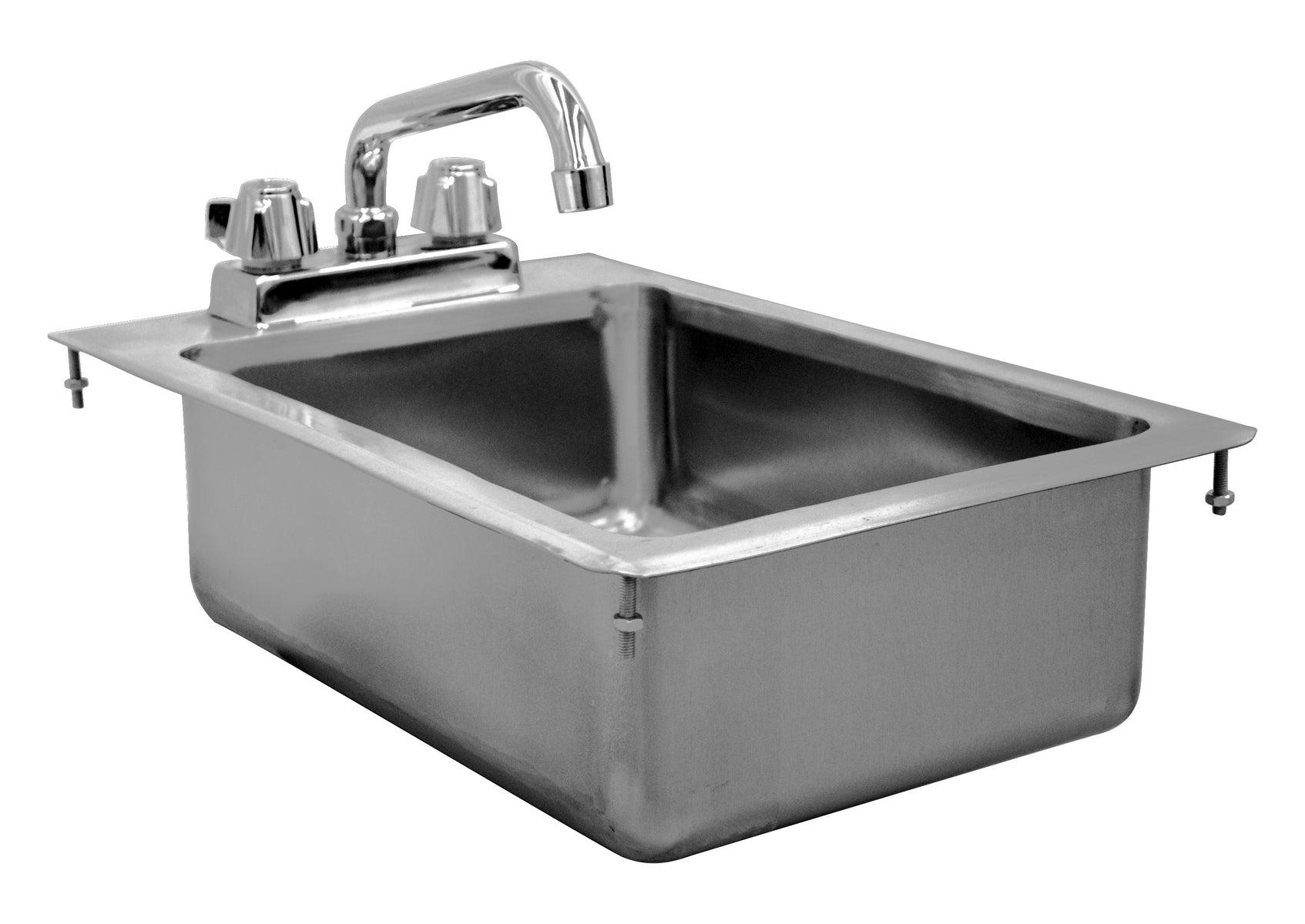 Serv-Ware DIS-1C1014-CWP 12 In. Drop-In Sink, 10"W x 14"D x 10"H 16 Bowls