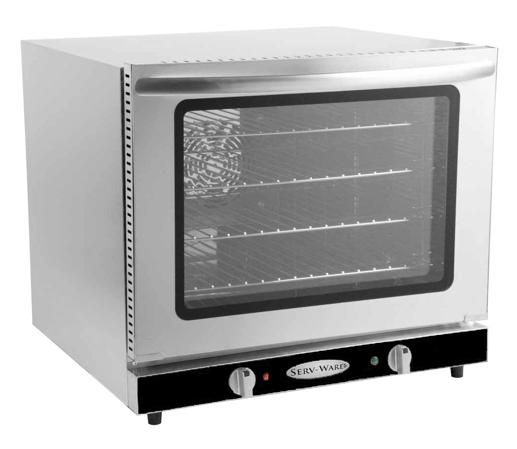 Serv-Ware ECO-66 22.875 In. Electric Convection Oven, 4 1/2 Size Pan Capacity, 208V