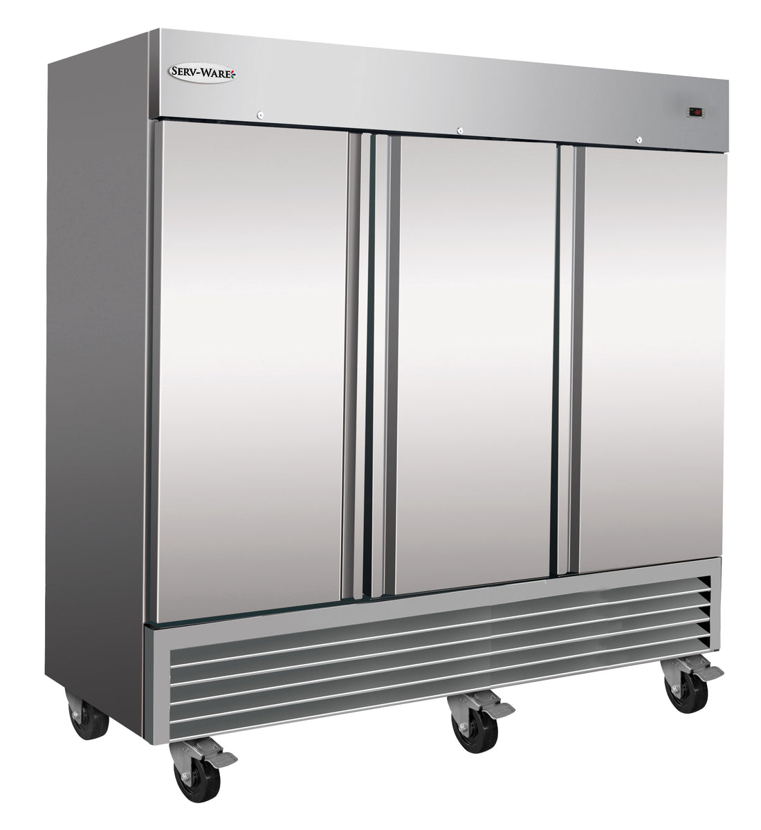 Serv-Ware RF3-HC 81 In. Reach-In Freezer, 72 cu. ft., HC Refrigerant