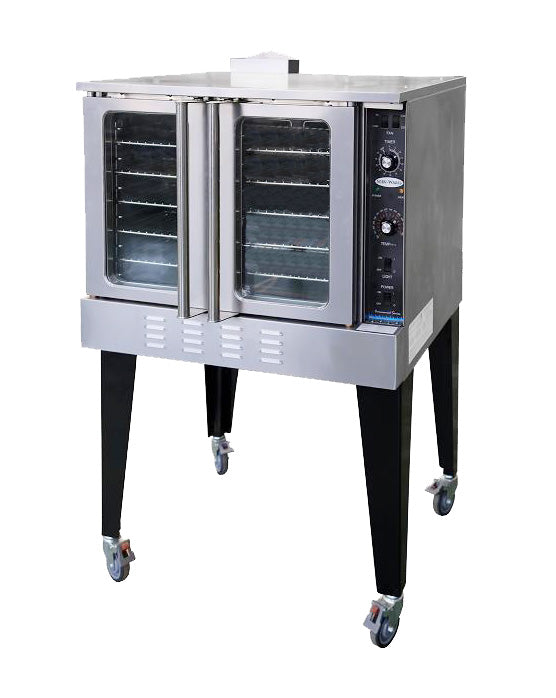 Serv-Ware SGCO-1 38.15 In. Gas Convection Oven, 54,000 BTU, 4 Racks