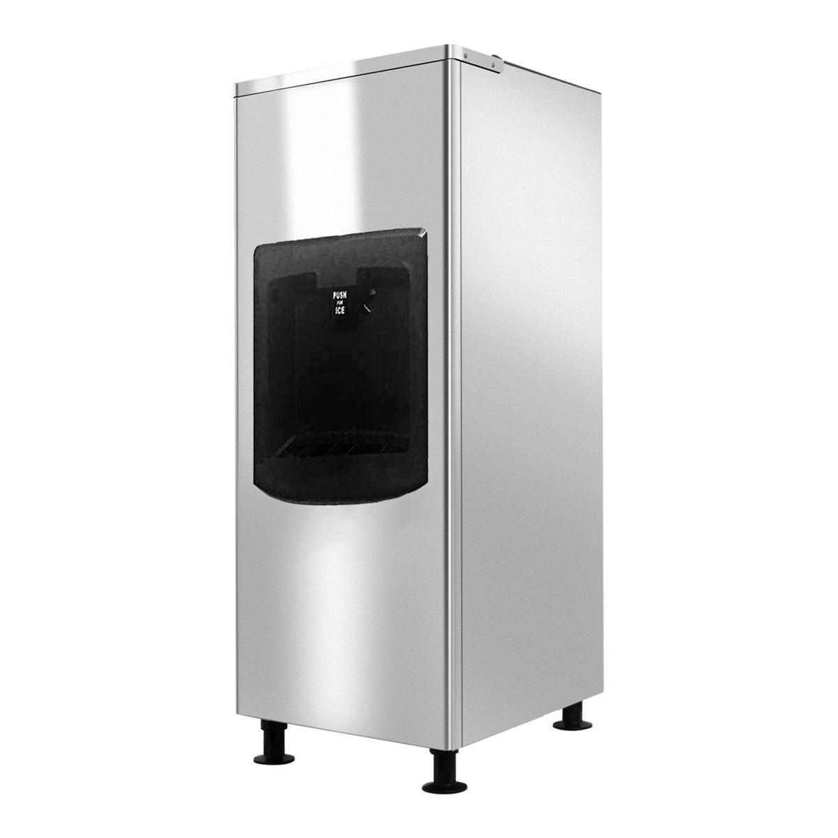 Serv-Ware SWBD22-130 22 In. Ice Dispenser Bin, 130 Lb. Capacity, Push-Button Dispensing