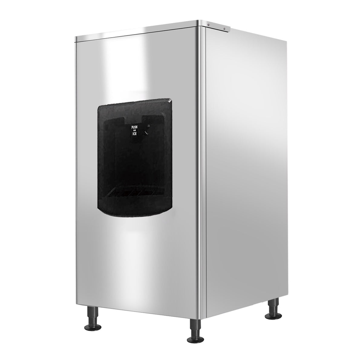 Serv-Ware SWBD30-220 30 In. Ice Dispenser Bin, 220 Lb. Capacity, Push-Button Dispensing