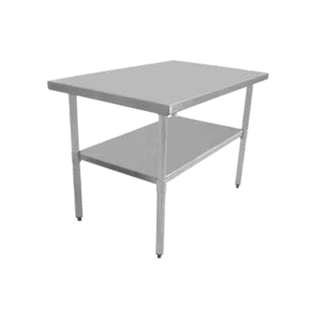 Serv-Ware T3060CWP-4 60 In. Work Table, 18 Gauge Top