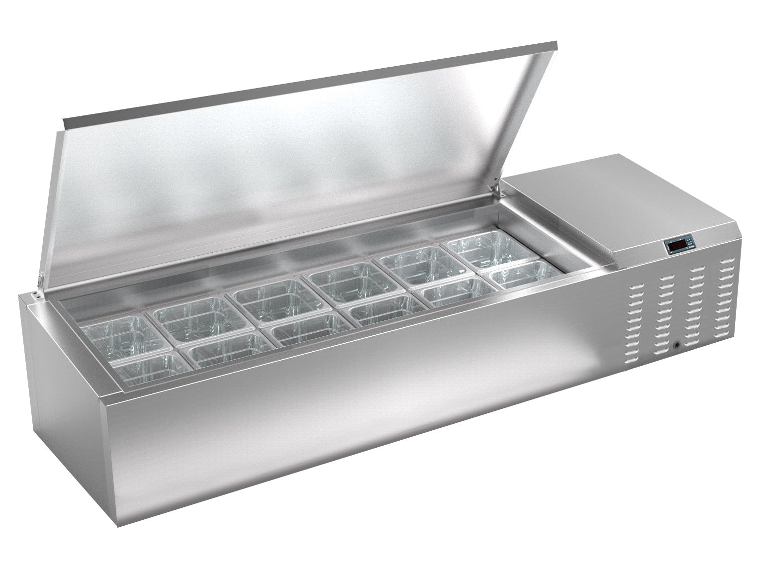 Serv-Ware TR60-HC 60 In. Top Rail Refrigerator, HC Refrigerant