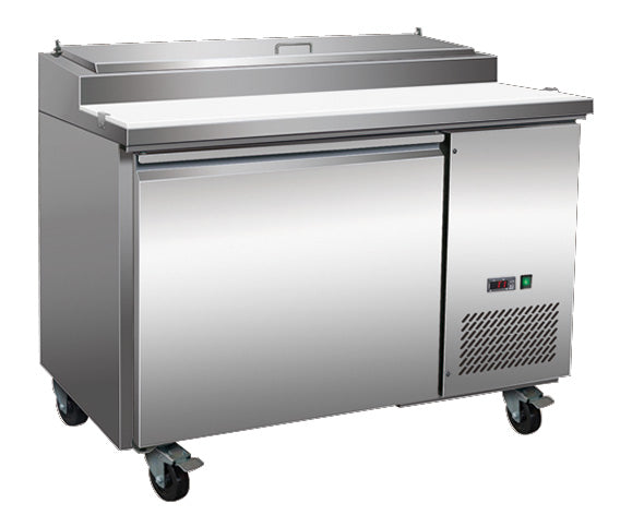 Serv-Ware PP44-6-HC 47.4 In. Refrigerated Pizza Prep Table, 12 cu. ft.