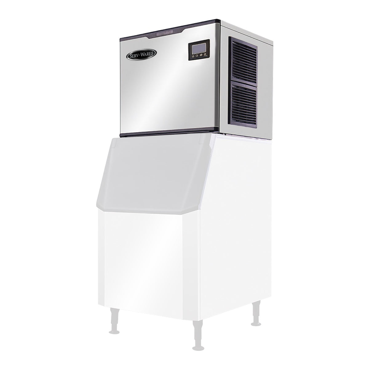Serv-Ware SWM30-700F 30 In. Modular Full Cube Ice Machine Head, 700 lb/24h, Air-Cooled, R290