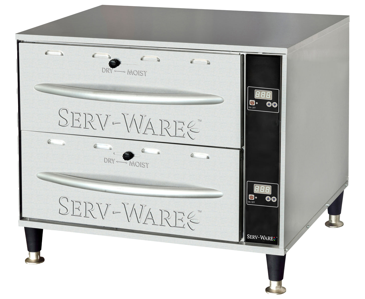 Serv-Ware SWPWDS-2 27.75 In. 2-Drawer Freestanding Food Warmer