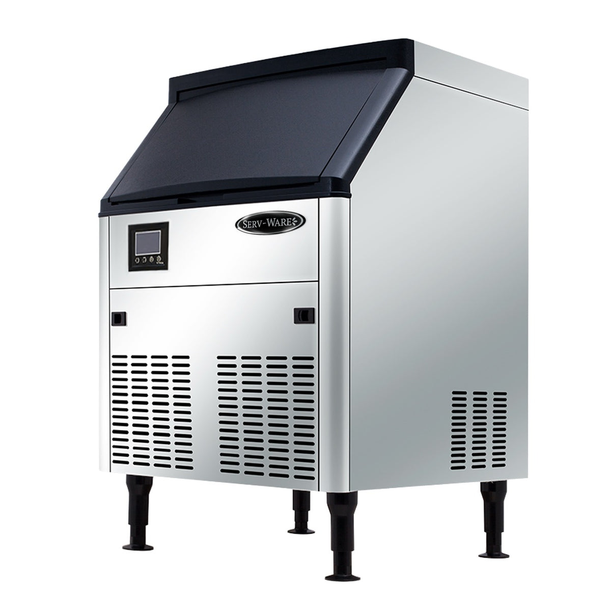 Serv-Ware SWUC-280H 26 In. Half-Cube Undercounter Ice Machine, 280 lb/24h, 80 lb Bin, Air-Cooled