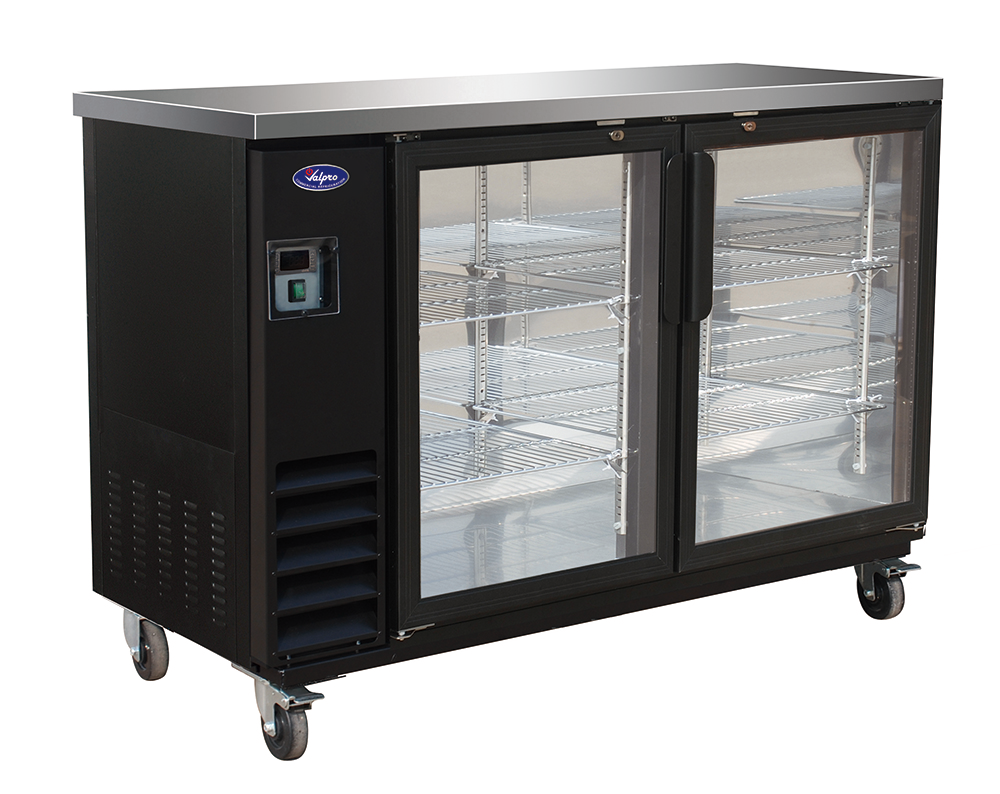 Valpro VP60G 61” Two Glass Door Back Bar Cooler