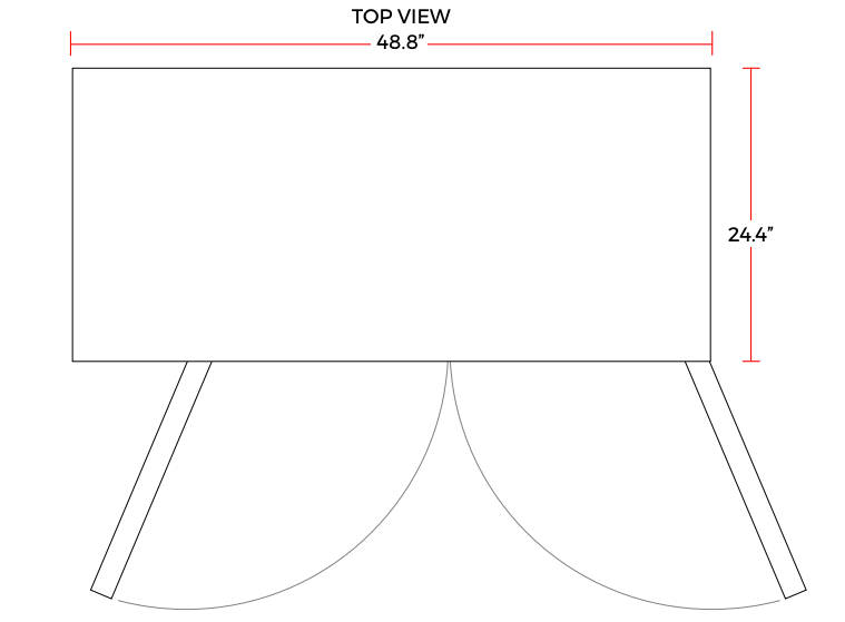 Coldline CBB-48G 48" Black Counter Height Narrow Glass Door Back Bar Refrigerator