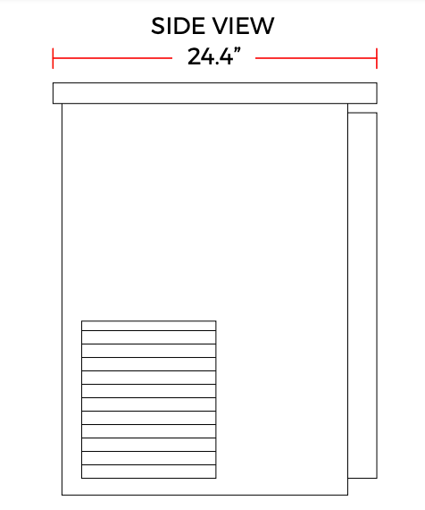 Coldline CBB-48G-SL 48" Refrigerated Narrow Black Sliding Glass Door Back Bar Cooler