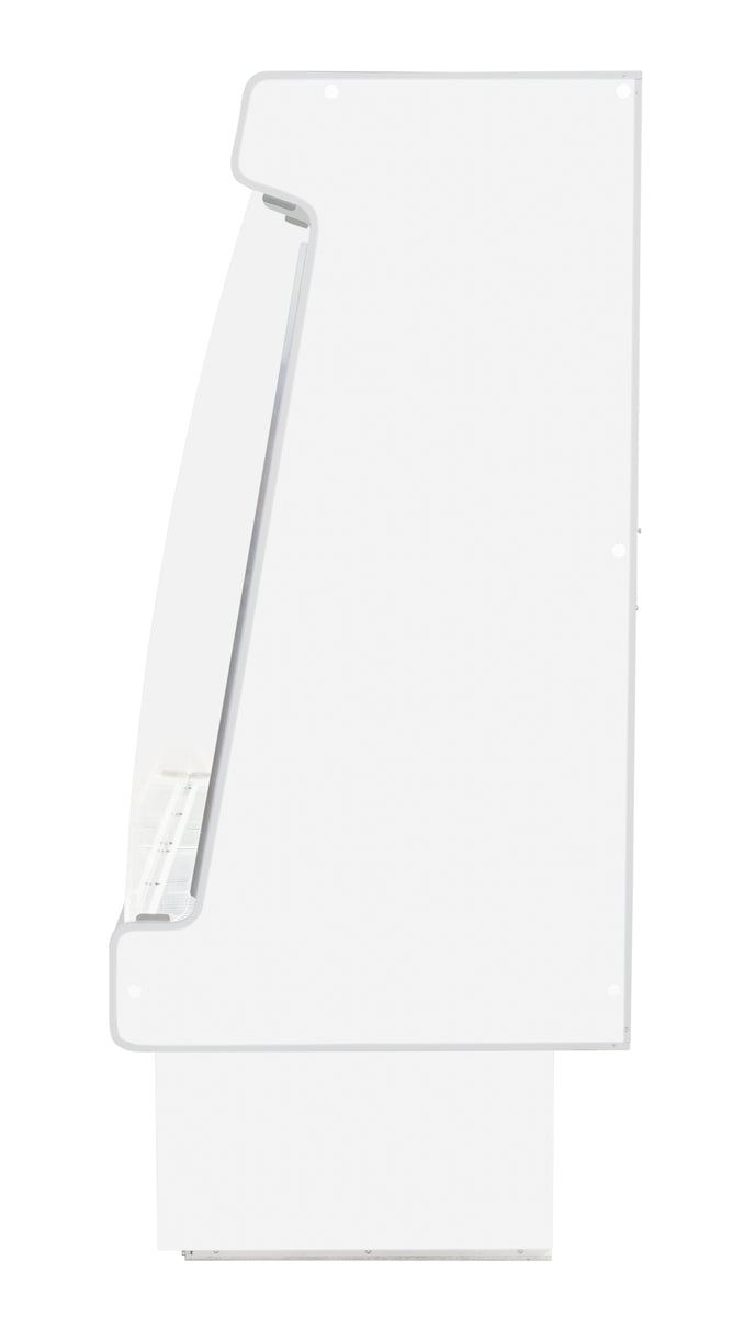 Howard McCray SC-OP35E-8S-W-LED 99 In. Open Produce Merchandiser, Self-Contained, 3-Tier LED Display, White