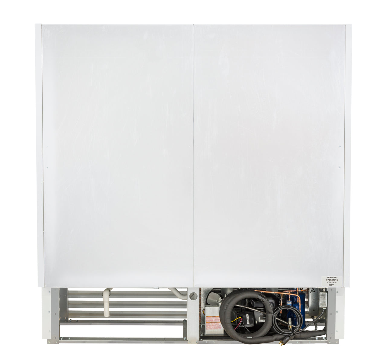 Howard McCray SC-OP35E-8S-W-LED 99 In. Open Produce Merchandiser, Self-Contained, 3-Tier LED Display, White