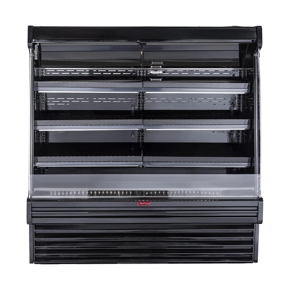 Howard McCray SC-OP35E-8S-B-LED 99 In. Open Produce Merchandiser, Self-Contained, 3-Tier LED Display, Black