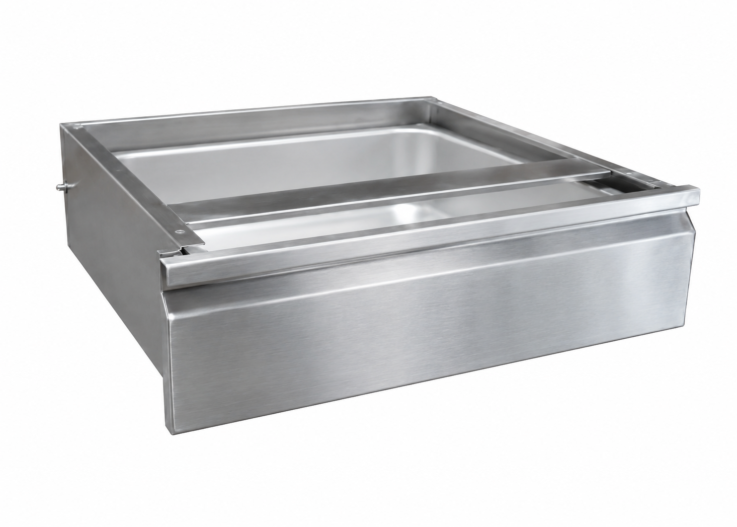 Serv-Ware SSD-24-CWP Stainless Steel Drawer, 16 Gauge, Fits 24 In. Deep Tables
