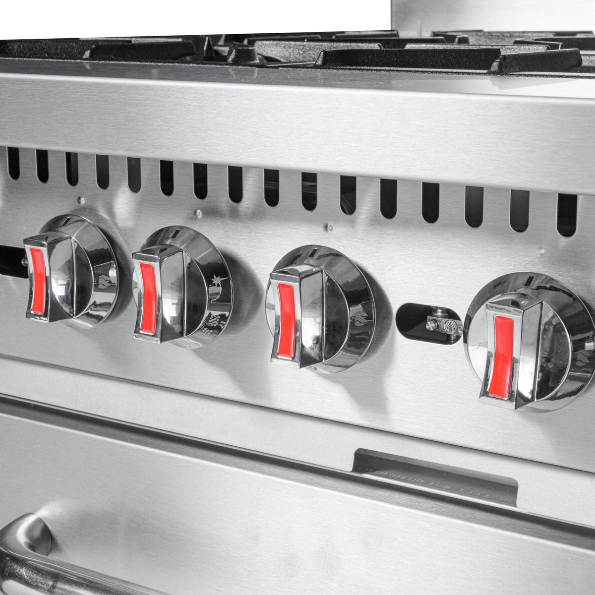 KoolMore KM-CR36-LP 36 In. Commercial Liquid Propane Range, 6 Burners, Standard Oven, Stainless Steel