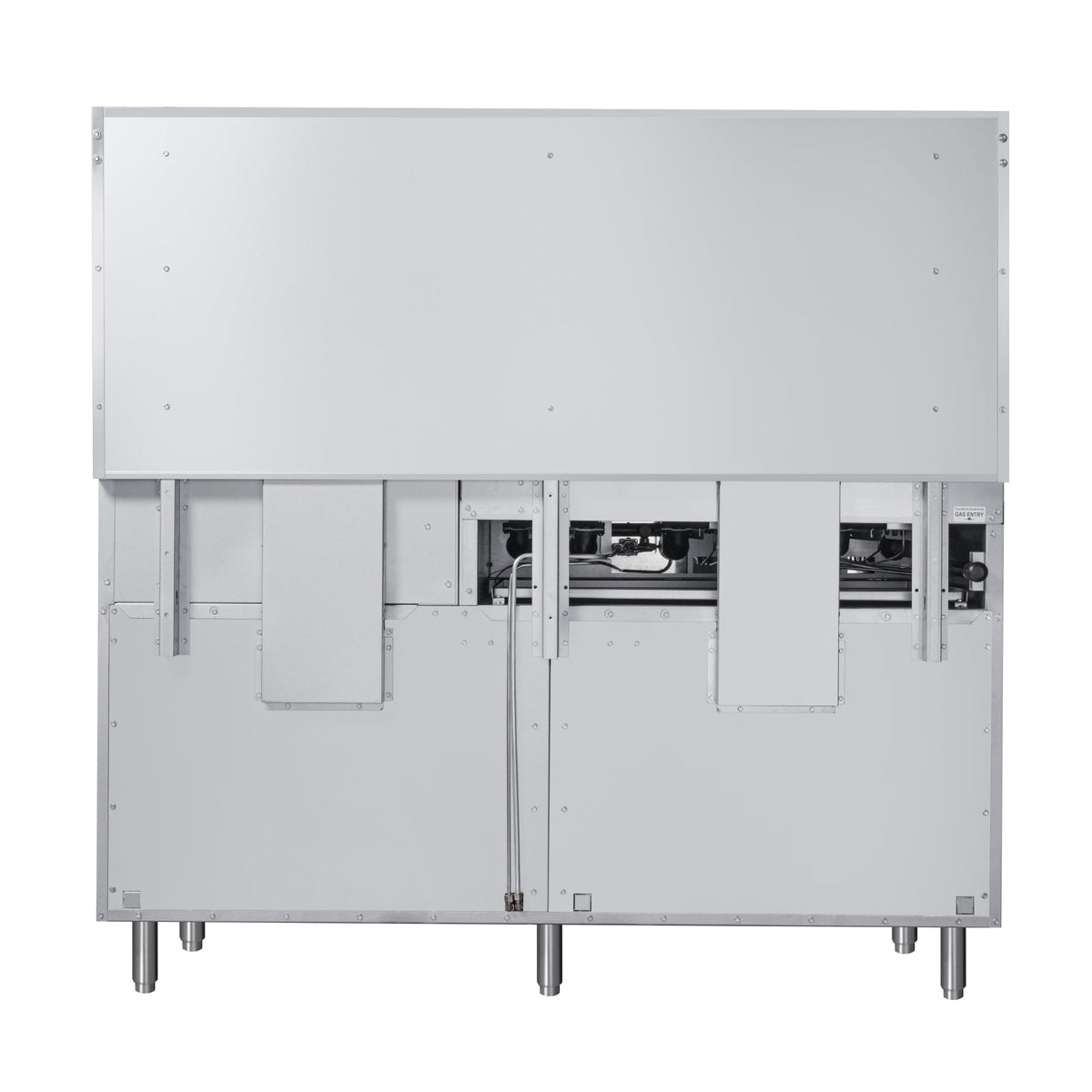 KoolMore KM-CRGB60-LP 60 In. Commercial Liquid Propane Range, Stainless Steel, 6 Open Burners, 24 In. Griddle, Broiler, Dual Ovens