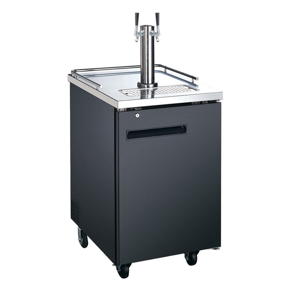 Coldline CDD-1 24″ Refrigerated Direct Draw Beer Dispenser with 1 Spout, 6.5 Cu. Ft.