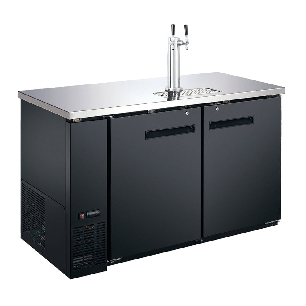Coldline CDD-48 48″ Refrigerated Direct Draw Beer Dispenser with 1 Spout, 11.8 Cu. Ft.