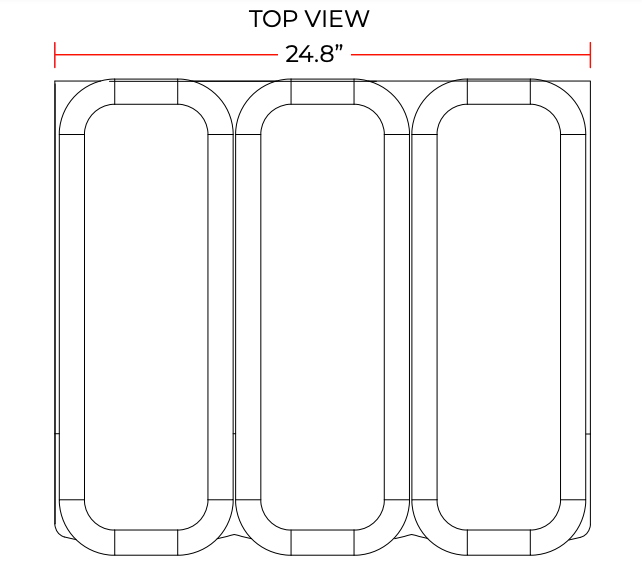Coldline BD35-STIR Triple Bowl Beverage Dispenser with Pump Spray System