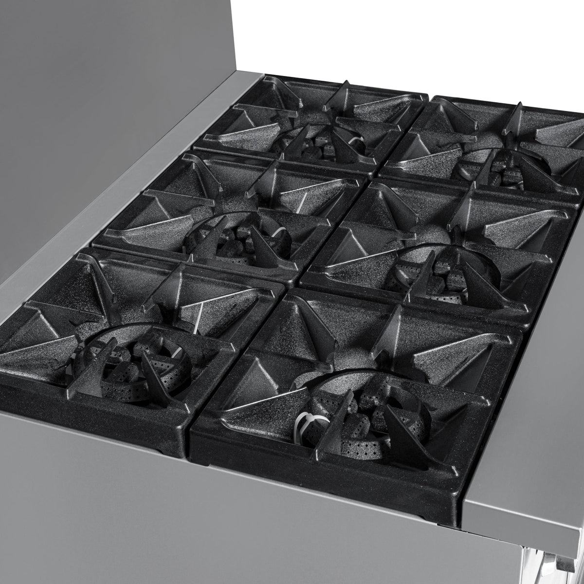 KoolMore KM-CR36-NG 36 In. Commercial Natural Gas Range, 6 Burners, Standard Oven, Stainless Steel