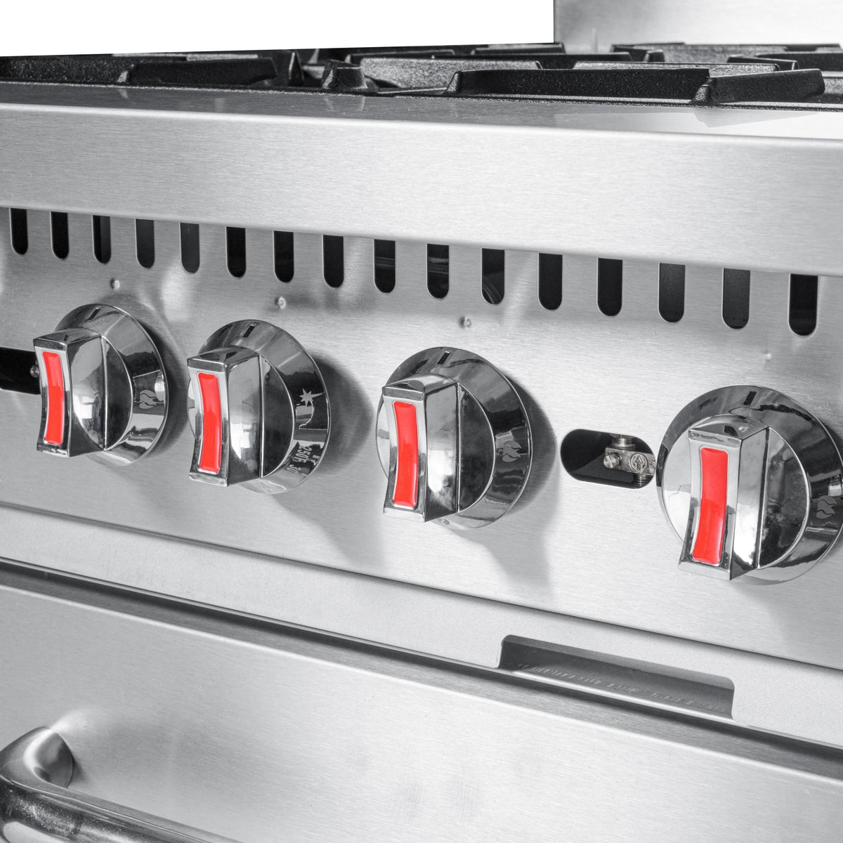 KoolMore KM-CR36-NG 36 In. Commercial Natural Gas Range, 6 Burners, Standard Oven, Stainless Steel