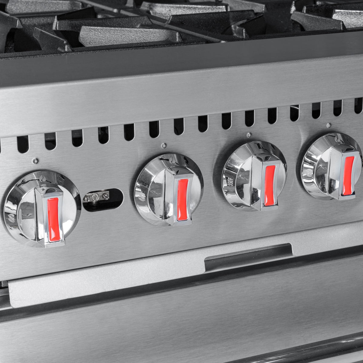 KoolMore KM-CR24-NG 24 In. Commercial Natural Gas Range, 4 Burners, Standard Oven, Stainless Steel