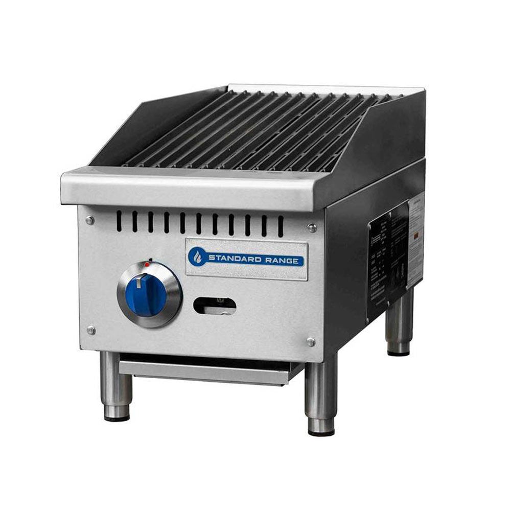 Standard Range SR-CB12-M 12" Gas Countertop Radiant Charbroiler, 35,000 BTU