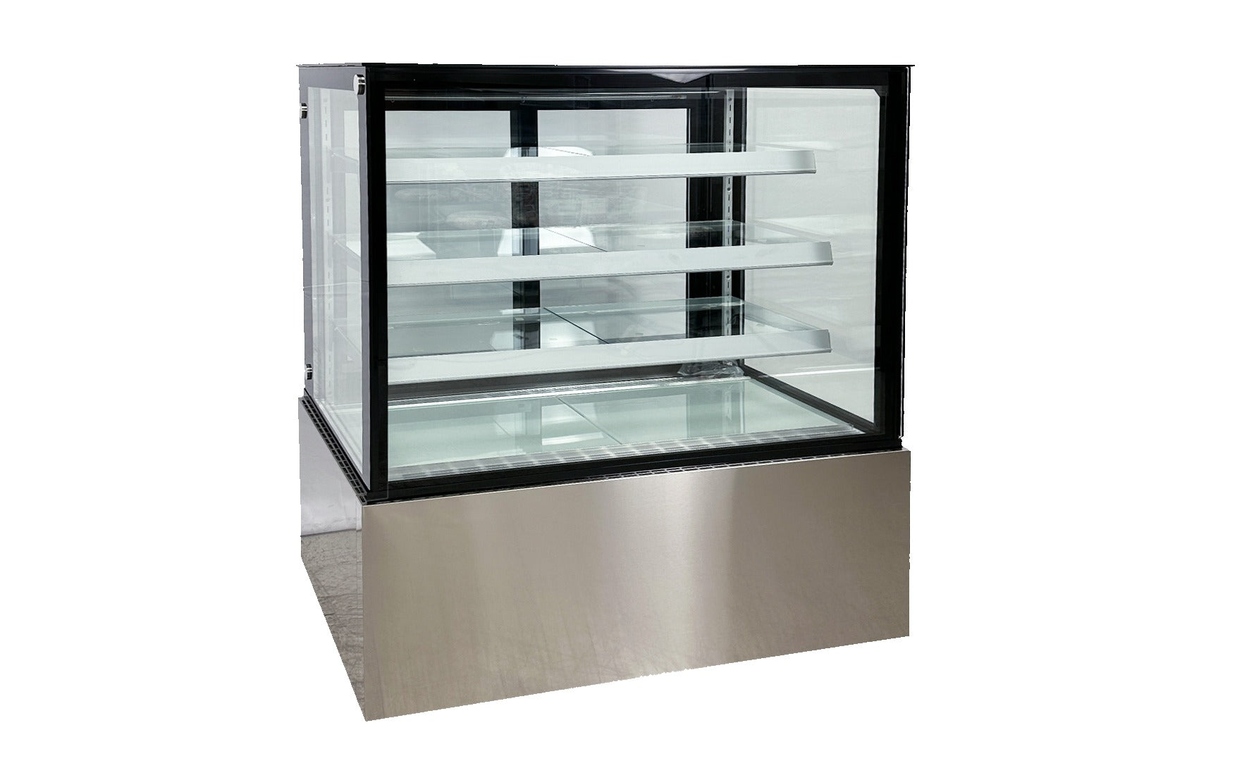 Cooler Depot DXXCW-371 48 In. Refrigerated Bakery Display Case, 18.7 Cu. Ft., 3 Adjustable Glass Shelves, LED Lighting