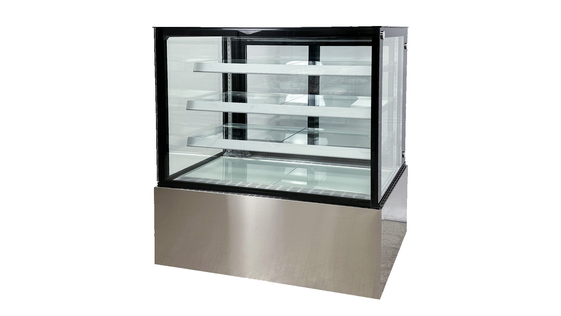 Cooler Depot DXXCW-371 48 In. Refrigerated Bakery Display Case, 18.7 Cu. Ft., 3 Adjustable Glass Shelves, LED Lighting