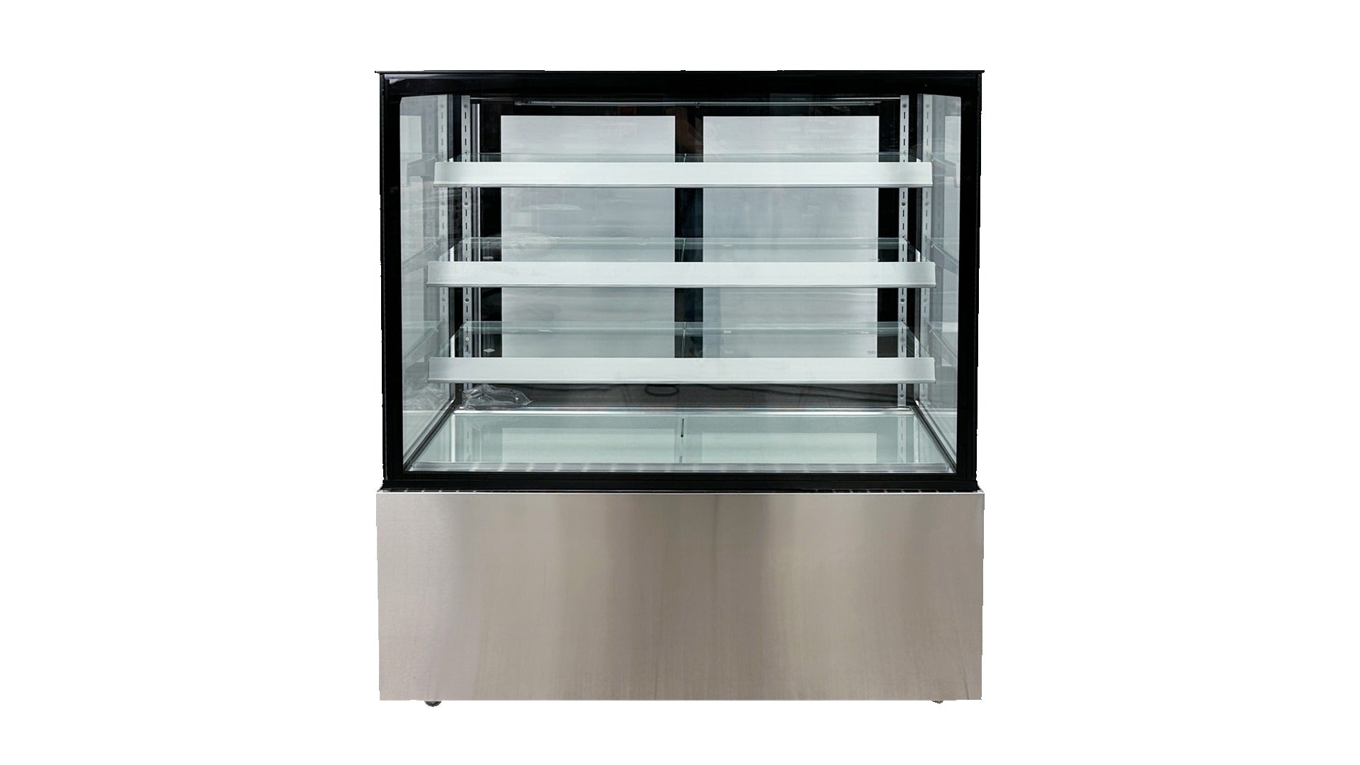 Cooler Depot DXXCW-371 48 In. Refrigerated Bakery Display Case, 18.7 Cu. Ft., 3 Adjustable Glass Shelves, LED Lighting