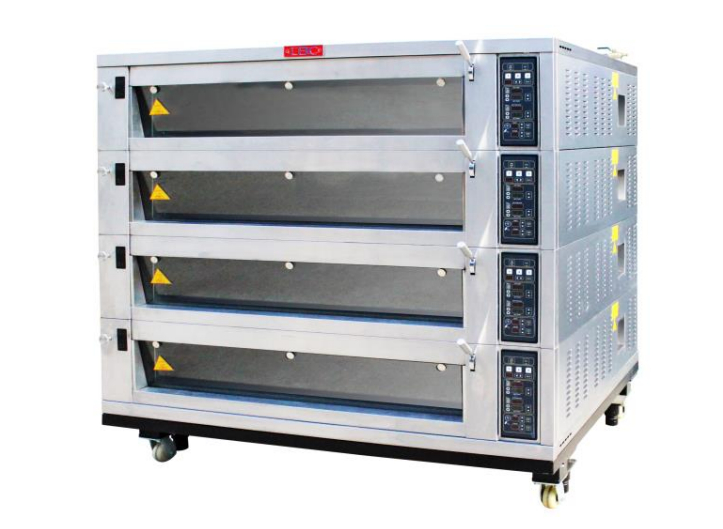 LBC Bakery SE-944-B 4-Decks Electric Deck Oven, 16 Full Sheet Pan Capacity with Independent Steam