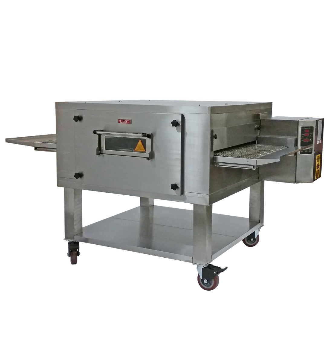 LBC Bakery LPC-31G Gas 31" Belt Conveyor Pizza Oven, 222 12" Pizzas per Hour and Twin 16" Pizzas Side by Side