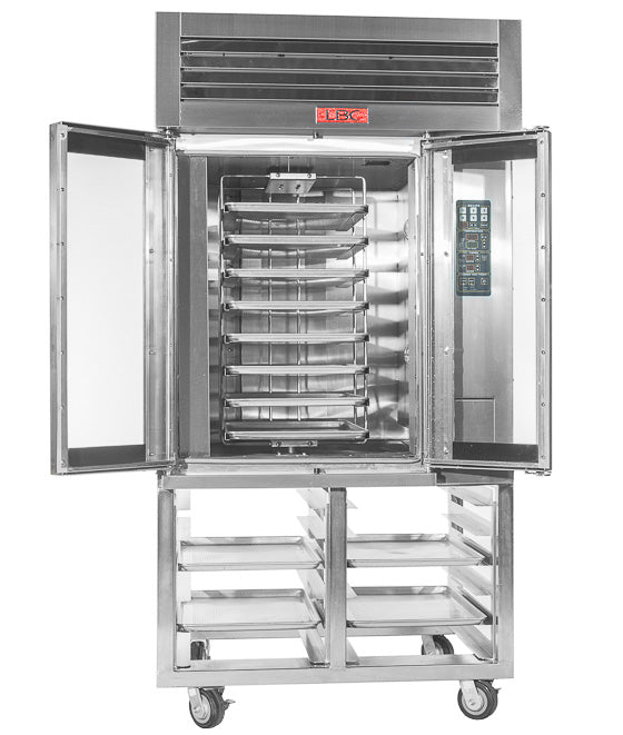 LBC Bakery LMO-G 90,000 BTU Gas Mini Rotating Rack Oven, 10 Full-Size Sheet Pans with 150 lb Thermal-Mass Steam