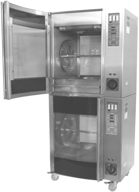 LBC Bakery LCR-5 5-Spit Electric Rotisserie Oven, 15 - 20 Chicken Capacity with Convection Air
