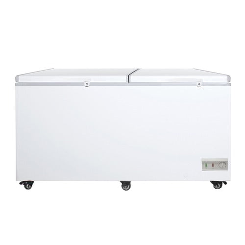 Excellence Industries BD-24 82 In. Mobile Chest Storage Freezer, 23.7 Cu. Ft., Solid Lids, Cold Wall Refrigeration