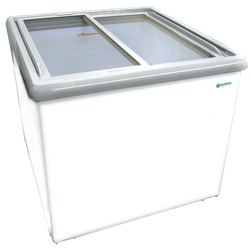 Excellence Industries SPOT-4HCD 36 In. Dual Temperature Grab and Go Chest Merchandiser, Removable Sliding Glass Doors, 0°F to +40°F Range