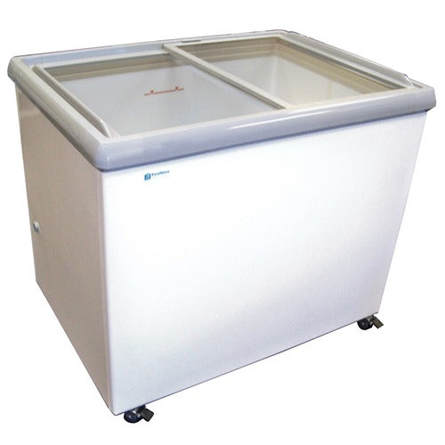 Excellence Industries SPOT-6HCD 47 In. Dual Temperature Grab and Go Chest Merchandiser, Removable Sliding Glass Doors, 0°F to +40°F Range